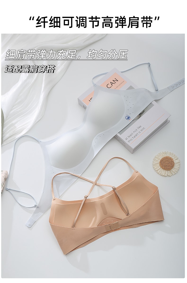 B847｜低领细肩带美背 Bra