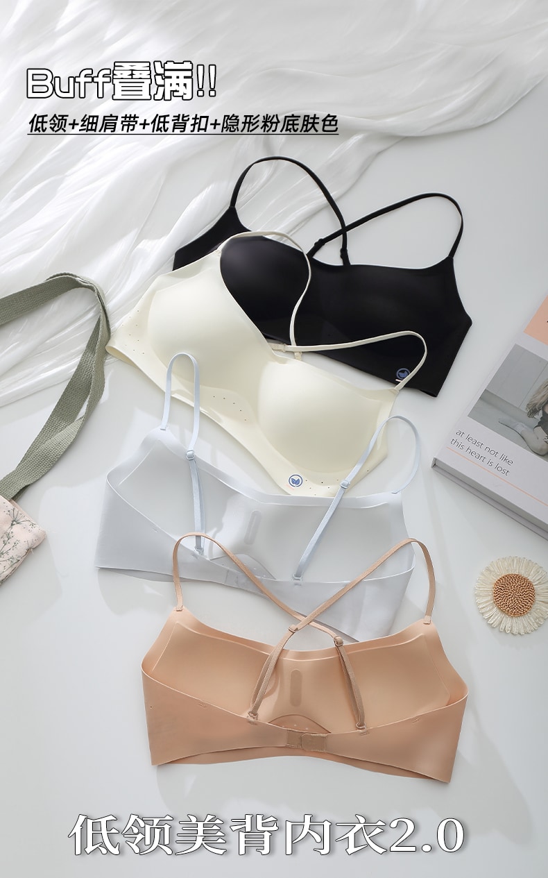 B847｜低领细肩带美背 Bra
