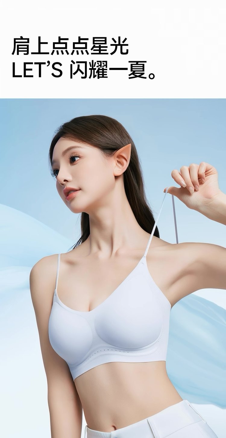 B985|裸感冰肌细肩带 Bra