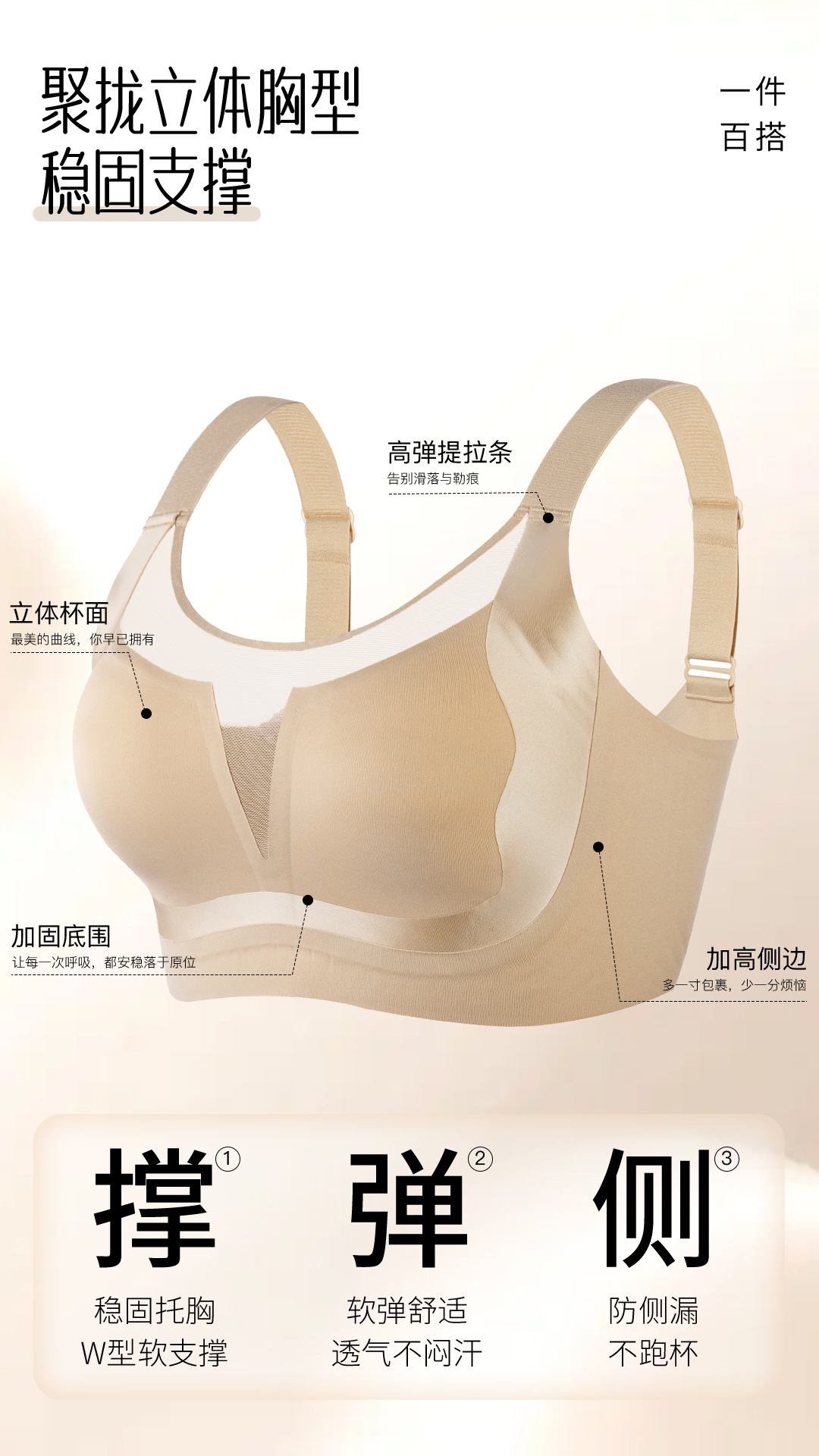 B833|轻薄无痕养护内衣