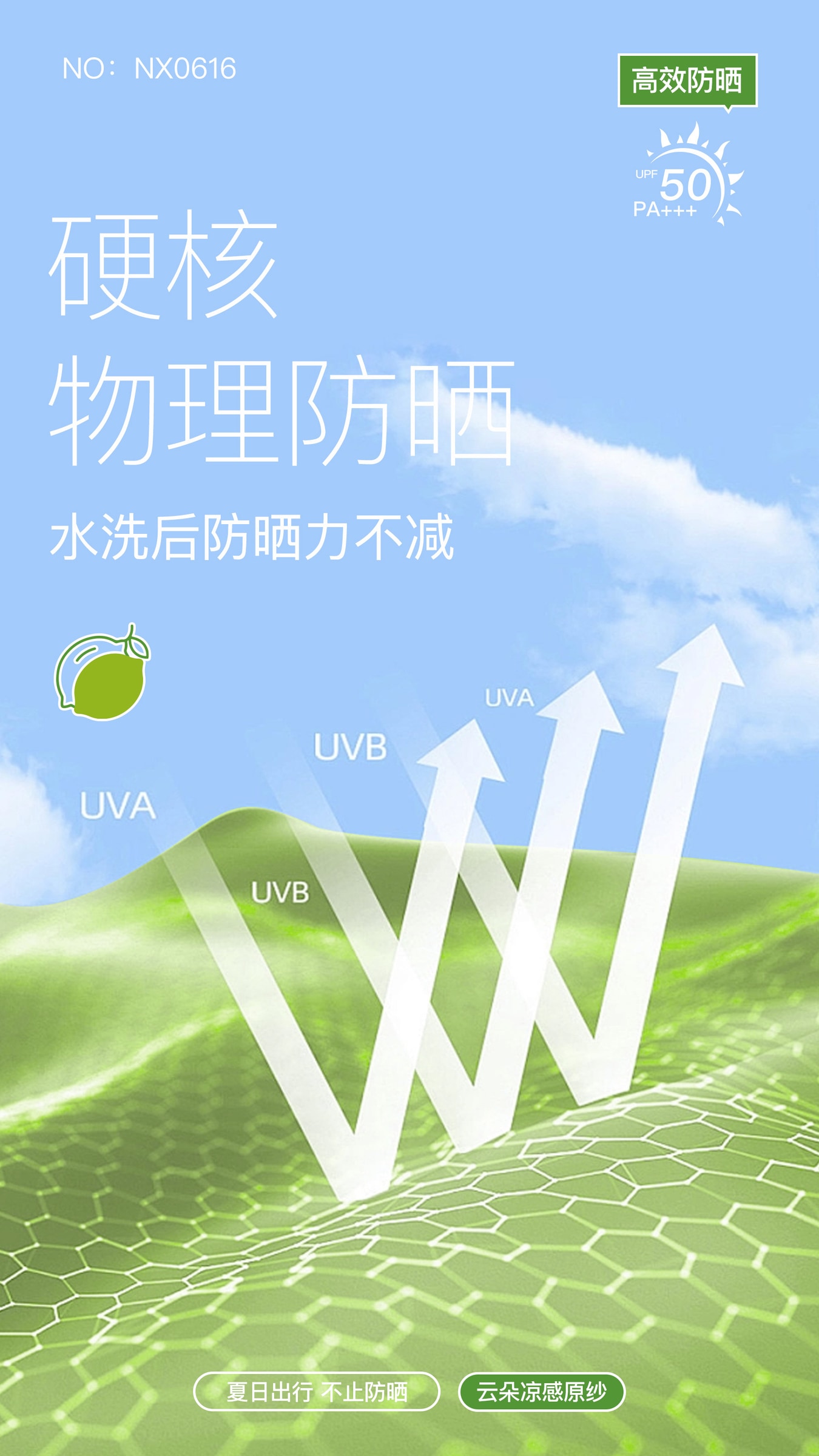 O425｜冰感斗篷式一体护脸防晒衣